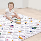 High-Density Foam Baby Play Mat, 47x47 Inches Thicken One-Piece Comfortable and - Image 3