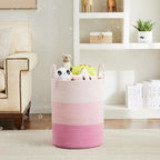 Fiona's magic Cotton Rope Laundry Hamper, Tall Woven Laundry Basket Storage - Image 2
