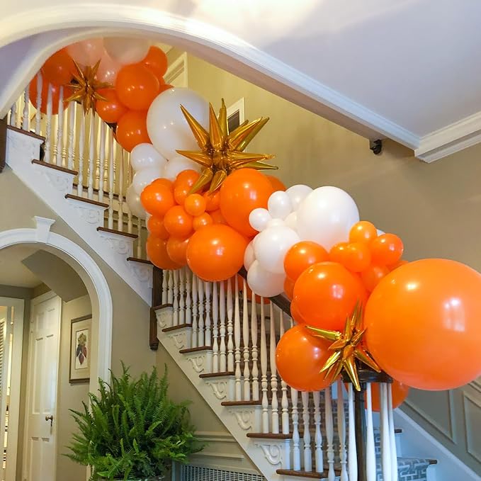 90pack Orange Balloons Different Size 18/12/10/5 Inch Burnt Orange Balloon - Image 4