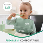 Cuddle Campus Set of 3 Silicone Bibs - Image 3