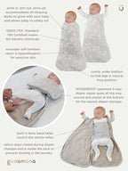 GUNAMUNA Swaddle Wrap for Newborns – Arms In or Out, Easy Diaper Changes - Image 6