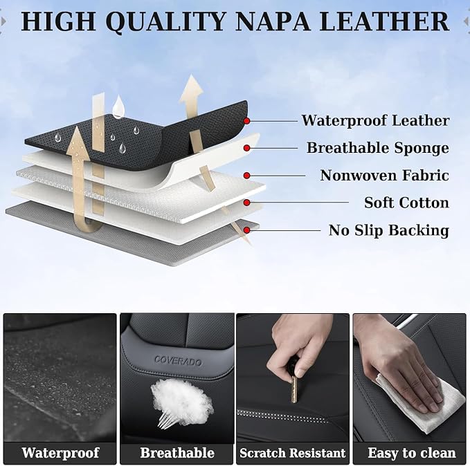 Coverado Seat Covers, Car Seat Covers Front Seats, Car Seat Cover, Car Seat - Image 6