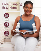 Momcozy Hands Free Pumping Bra, Adjustable Breast-Pumps Holding and Nursing Bra - Image 2