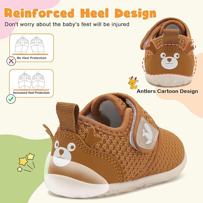 FEETCITY Baby Walking Shoes Barefoot Baby Shoes Infant Sneakers Newborn Crib - Image 3
