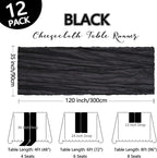 12 Pack Black Halloween Table Runner Cheesecloth 10Ft Gauze Cheese Cloth Table - Image 2