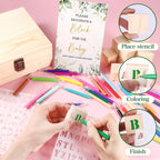 Draupnir 92 Pcs Fun Baby Shower Games Sign Kit Babies Coloring Blocks - Image 5