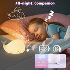 Silicone Night Light for Kids – Rechargeable Tap Control Lamp - Image 5
