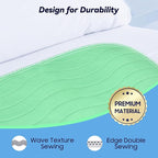 2 Pack 36” x 54” Extra Heavy Absorbency Washable Underpads, Waterproof Nursing - Image 5