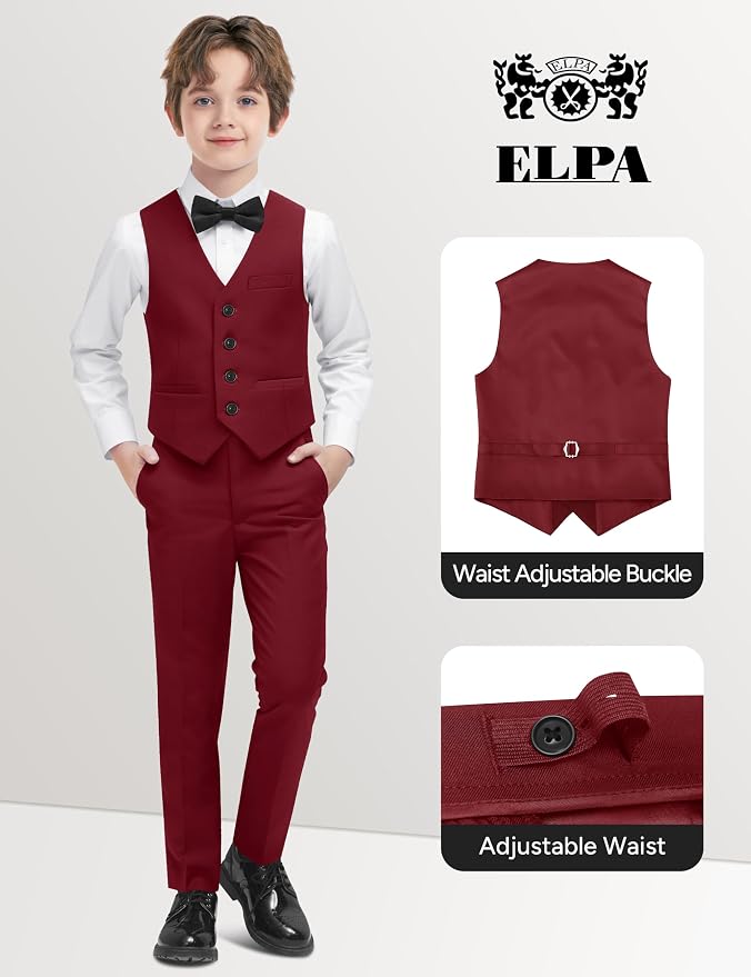 ELPA ELPA Boys' Formal Suit Set, - Image 3