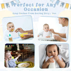 Toulite 40 Pcs White Bibs for Baby Washable Reusable Waterproof Cotton Feeder - Image 4