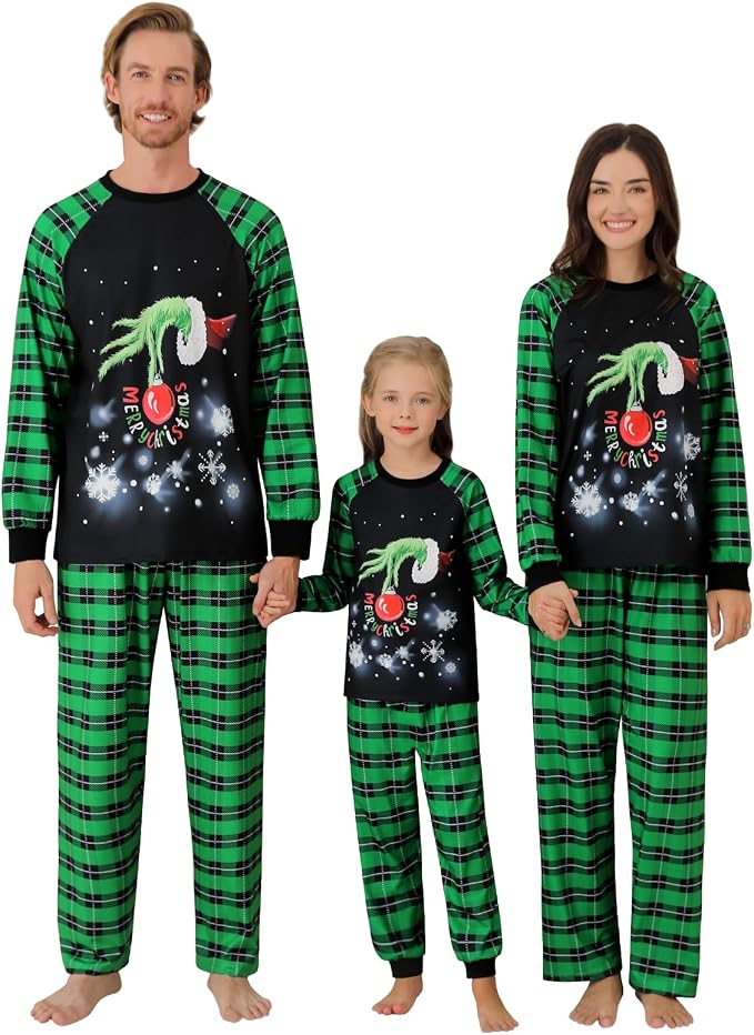 Weixinbuy Family Pajamas Set Christmas Pjs Matching Clothes Pajamas by Weixinbuy