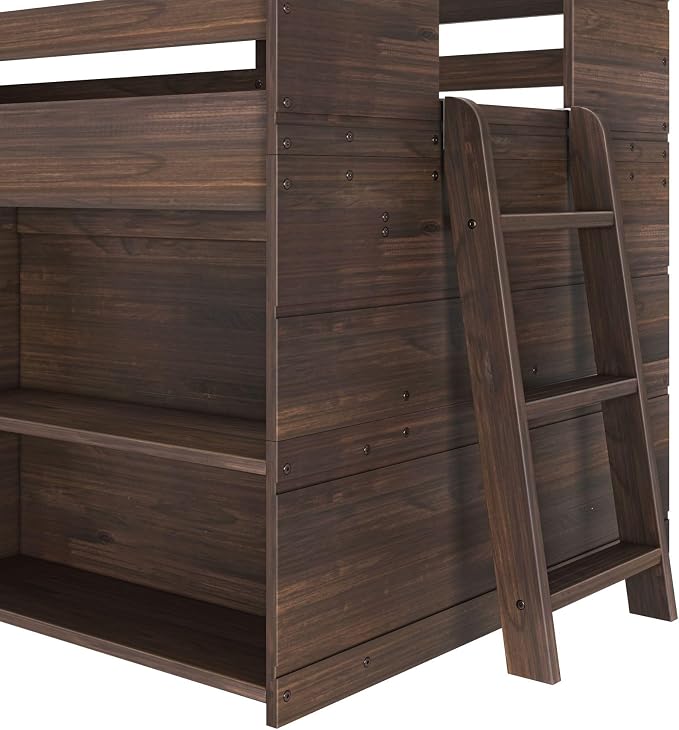 Max & Lily Modern Farmhouse Twin Low Loft Bed - Image 5
