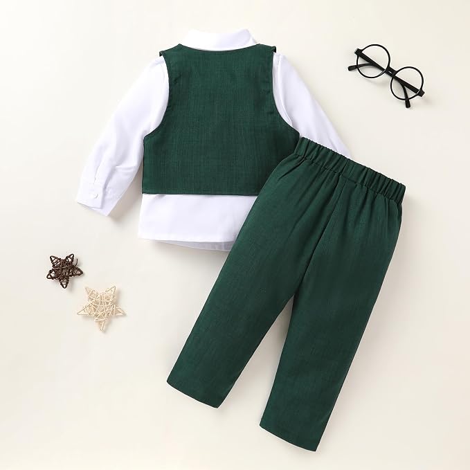 YOUNGER TREE Toddler Boy Clothes Suit Gentleman Wedding Outfits Baby Formal - Image 2