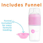 PopYum 9 oz Pink Anti-Colic Formula Making/Mixing/Dispenser Baby Bottles - Image 7