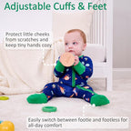 LollyBanks Baby Pajamas, 2-Way Zipper Romper, 95% Viscose Made from Bamboo and - Image 5