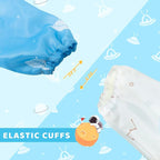 Little Dimsum Baby Bib with Pocket Waterproof Toddler Bibs Infant Feeding Bibs - Image 2
