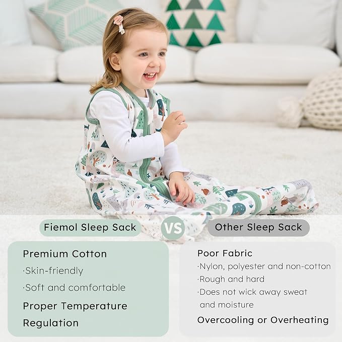 Baby Sleep Sack 18-24 months, 100% Cotton Sleeping Sack - Image 4