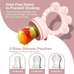 2 Pack Baby Fruit Food Feeder+Breastmilk Popsicle Molds, Baby Teethers - Image 3