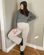 G4Free Maternity Pants Over The Belly Yoga Dress Work Pregnancy Pants Stretchy - Image 2