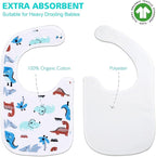Baby Bibs Soft and Absorbent Organic Cotton Bandana Drool Bibs Set - Image 6