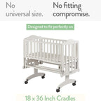 Cradle Sheets Fitted 18 x 36 Inch – Snuggly Soft 100% Jersey Cotton – Grey - Image 2