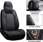 Car Seat Cover Full Set, Waterproof Leather Seat Cover, Front and Rear Auto - Image 5