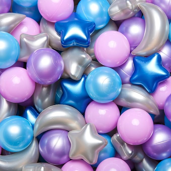 GOGOSO Ball Pit Balls Stars Moon Shapes Plastic Pitballs by GOGOSO