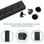 52 Pack Black Safety Outlet Covers Baby Proofing, Electrical Socket Outlet - Image 5