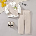 Toddler Boys Suit 3Pcs 1-5T - Image 4