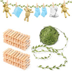 Leinuosen 101 Pcs 1.35 Inch Mini Clothespins by Leinuosen