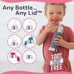 Pura Kiki 11oz/325ml Stainless Steel Straw Bottle w/Sleeve - Image 6