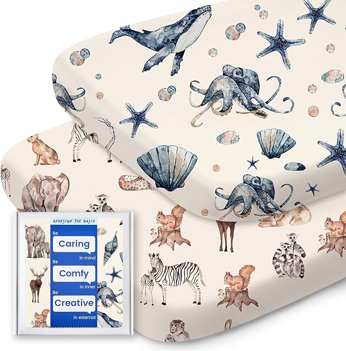 Bassinet Sheets for Baby Boy Girl, TotBasic Buttery Soft Universal Bassinet by TotBasic%7CRedesigntheBasic