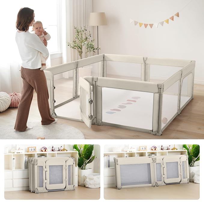 Baby Playpen, Large Play Pen for Babies and Toddlers by COSOLA
