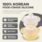 48oz Platinum Silicone 3 Compartmented Microwave Steamer Pot - Image 3