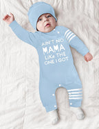 Baby Boy Clothes Infant Mamas Print Romper Stripe Sleeve Outfits Fall Winter - Image 2