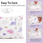 TILLYOU Toddler Pillowcases 13 x 18 Travel Pillow Case 2 Pack, Kids Pillowcases - Image 4