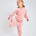 HonestBaby Baby 2-Piece Cozy Velour 100% Organic Cotton Sweatshirt and Jogger - Image 5