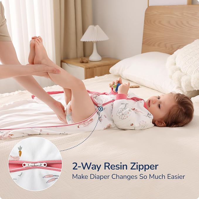 Baby Sleep Sack 18-24 Months, Cotton Detachable Long Sleeve Sleep Sack - Image 4