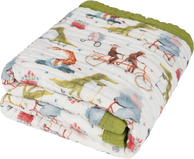 Organic Cotton Muslin Baby Blanket by Natchiketa