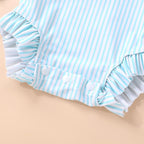 Infant Baby Girl Swimsuit One-Piece Long Sleeve Rash Guard - Image 5