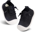 Baby Girl&Boy Toddler First Walking Shoes 6-12 Months Size 3 Black Barefoot by Charrost