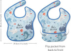 Mess Proof Baby Bib 3 Pack, Waterproof Led Weaning Baby Feeding Bibs - Image 3