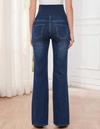 GLAMIX Women's Stretch Maternity Bootcut Jeans - Image 5