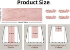 FEXIA Cheesecloth Table Runner Dusty Pink 35x120 Inches 4 Packs Gauze Table - Image 2