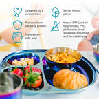Ahimsa Stainless Steel Kids Plates - Image 4