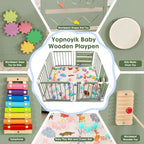 Foldable Wooden Baby Playpen - Image 5