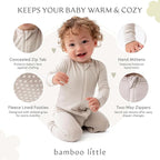 Bamboo Little Soft Baby Footie Pajamas, Baby Clothes, Newborn Sleepers - Image 2