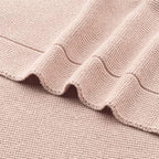 Knitted Organic Cotton Baby Blanket- Swaddle Blanket - Image 7