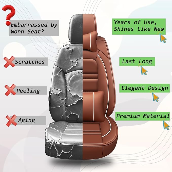 Car Seat Covers for Dodge ram 2004-2011 | 5-Seats Seat Covers, Waterproof Seat - Image 8