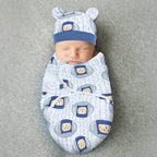 Cinaci 2 Pack Adjustable Soft Cotton Blend Newborn Baby Receiving Swaddle - Image 6